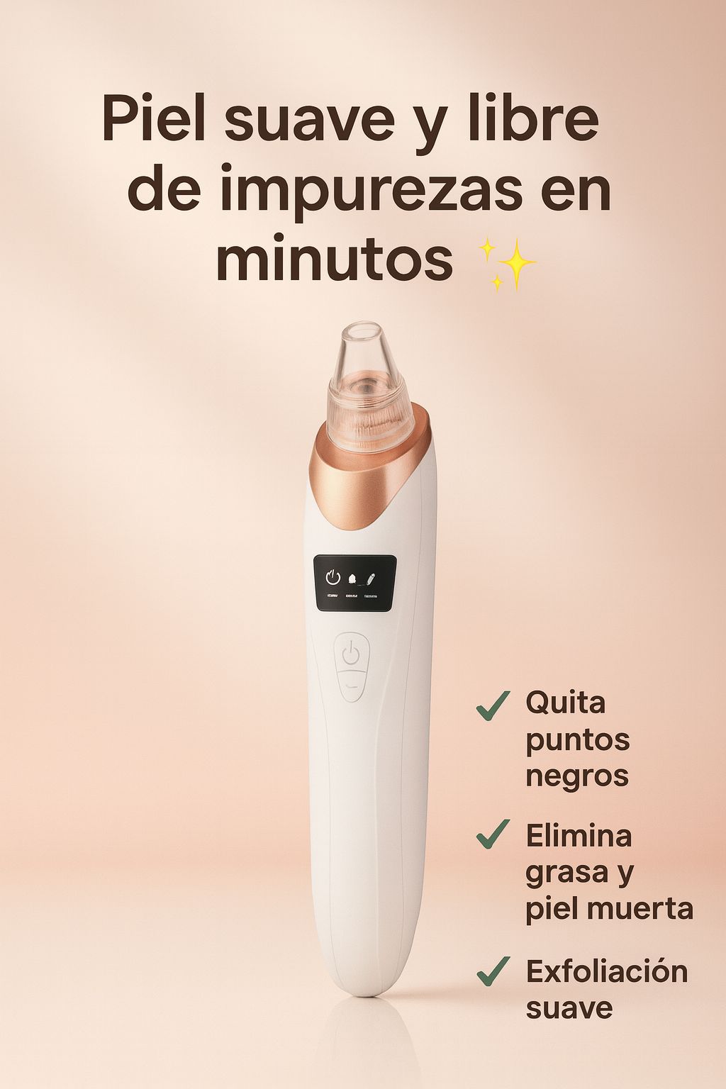 Aspiradora facial Glow back